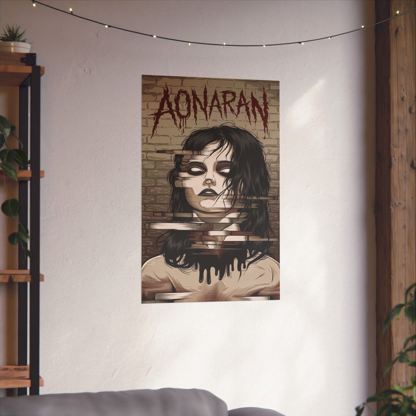 Aonaran Glitch Matte Vertical Poster