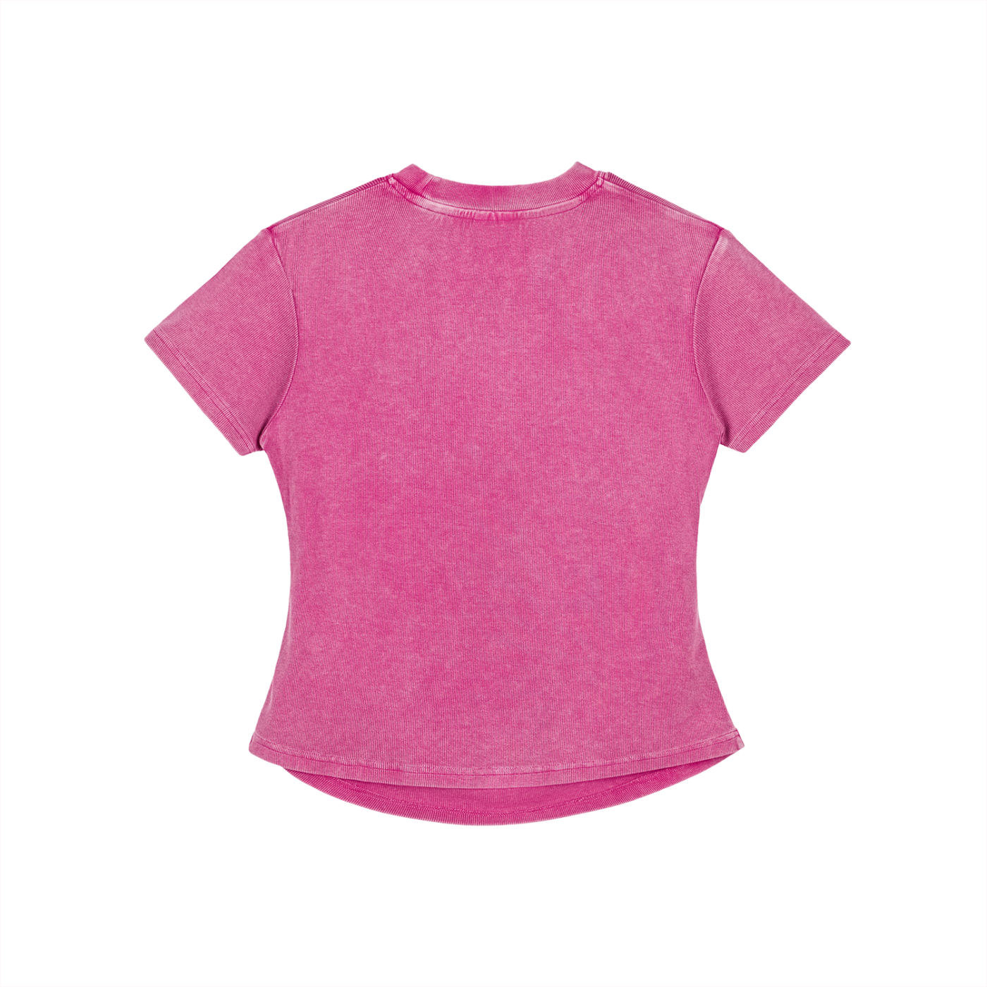 Aonaran Ace Vintaged-Wash Bodycon Cotton T-Shirt