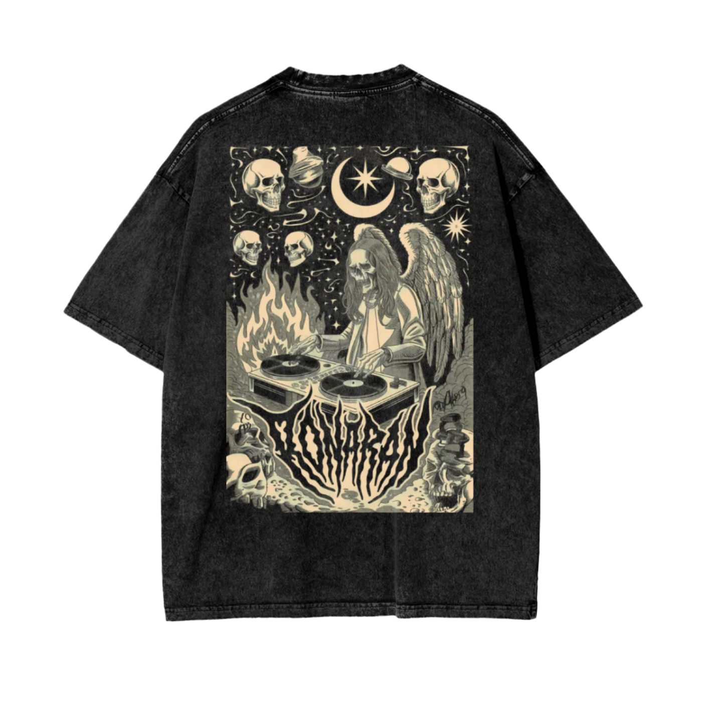 Aonaran Reversed Oversize Snow Washed T-Shirt