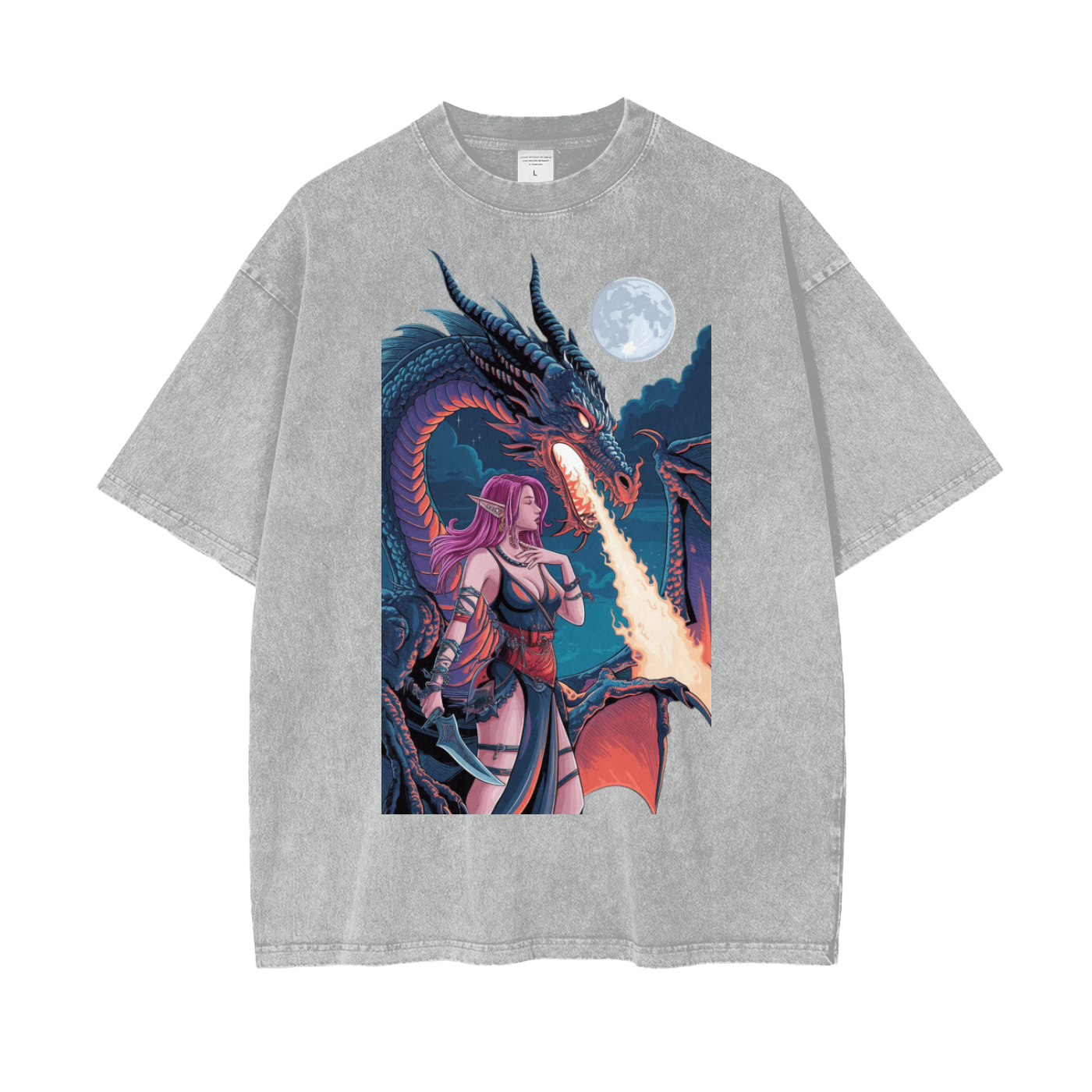 BillyGoat Oversize Snow Washed T-Shirt