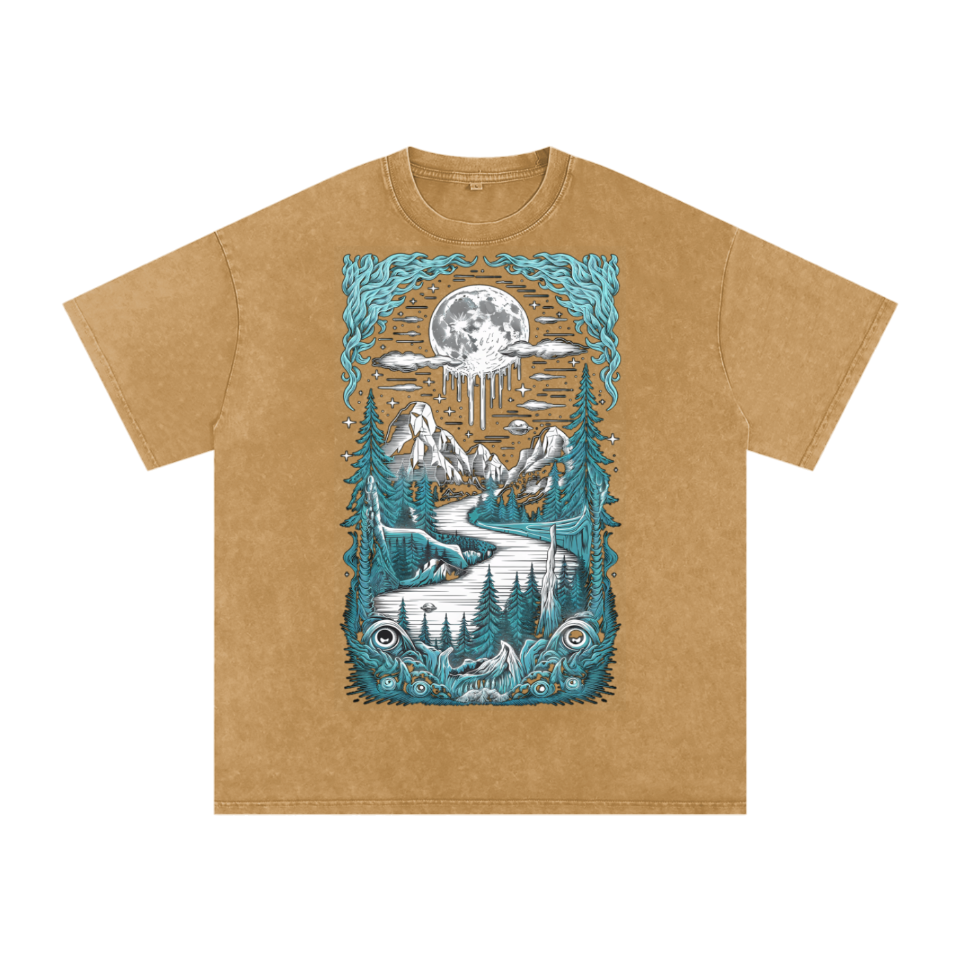 Aonaran Acid Wash Oversize T-Shirt