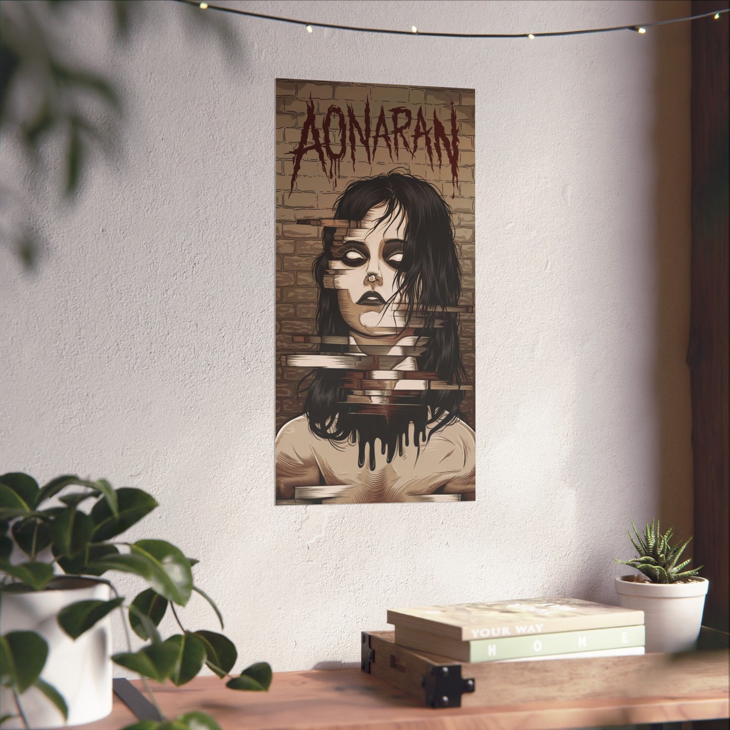Aonaran Glitch Matte Vertical Poster