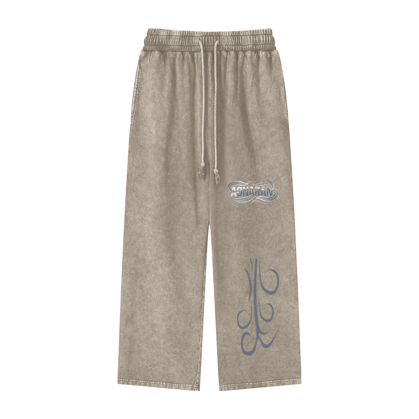 Aonaran Elementals Acid Wash Straight Leg Pants