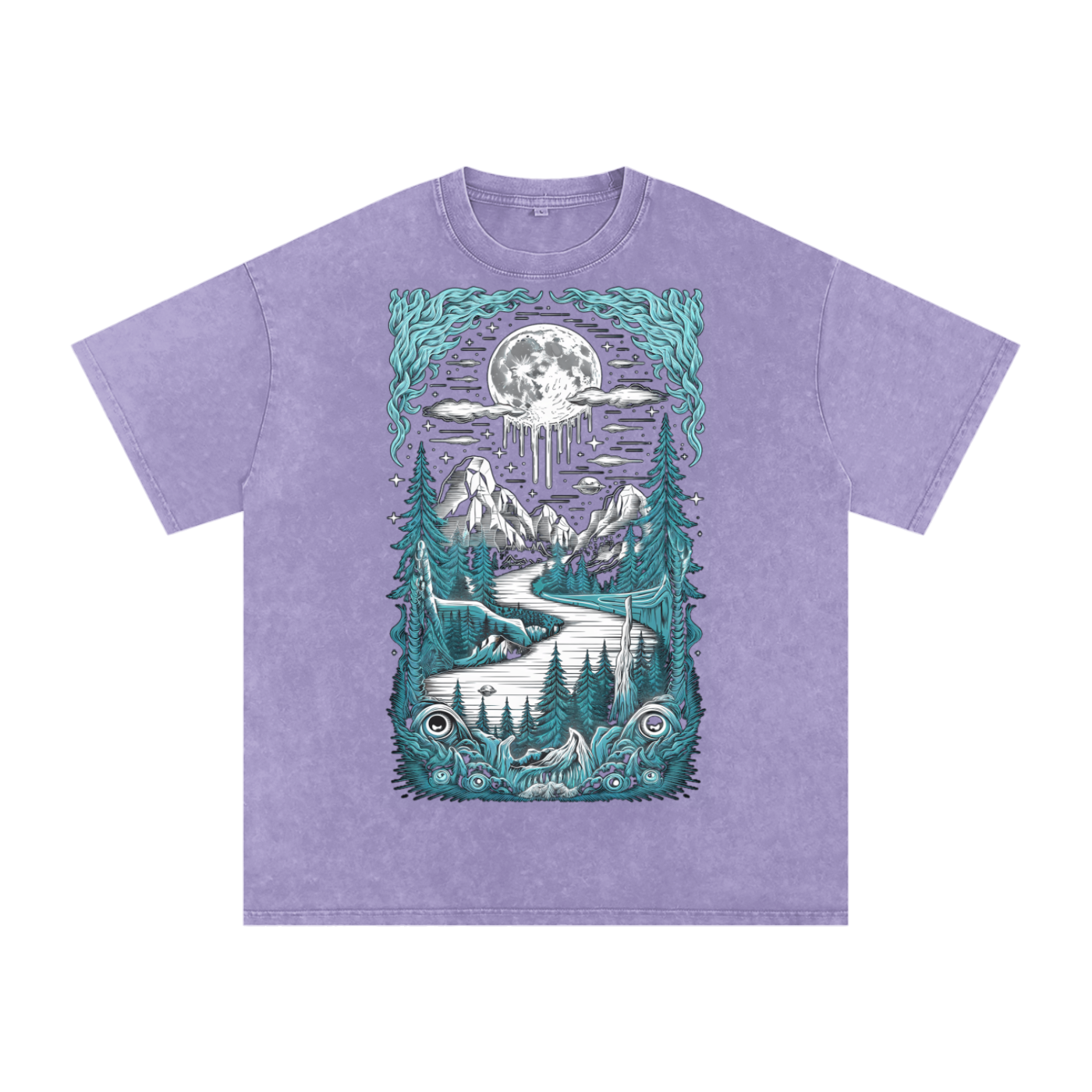Aonaran Acid Wash Oversize T-Shirt