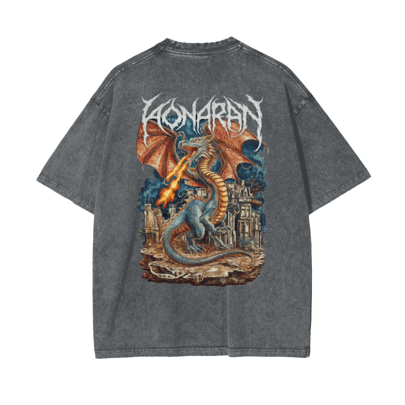 Aonaran Reversed Oversize Snow Washed T-Shirt