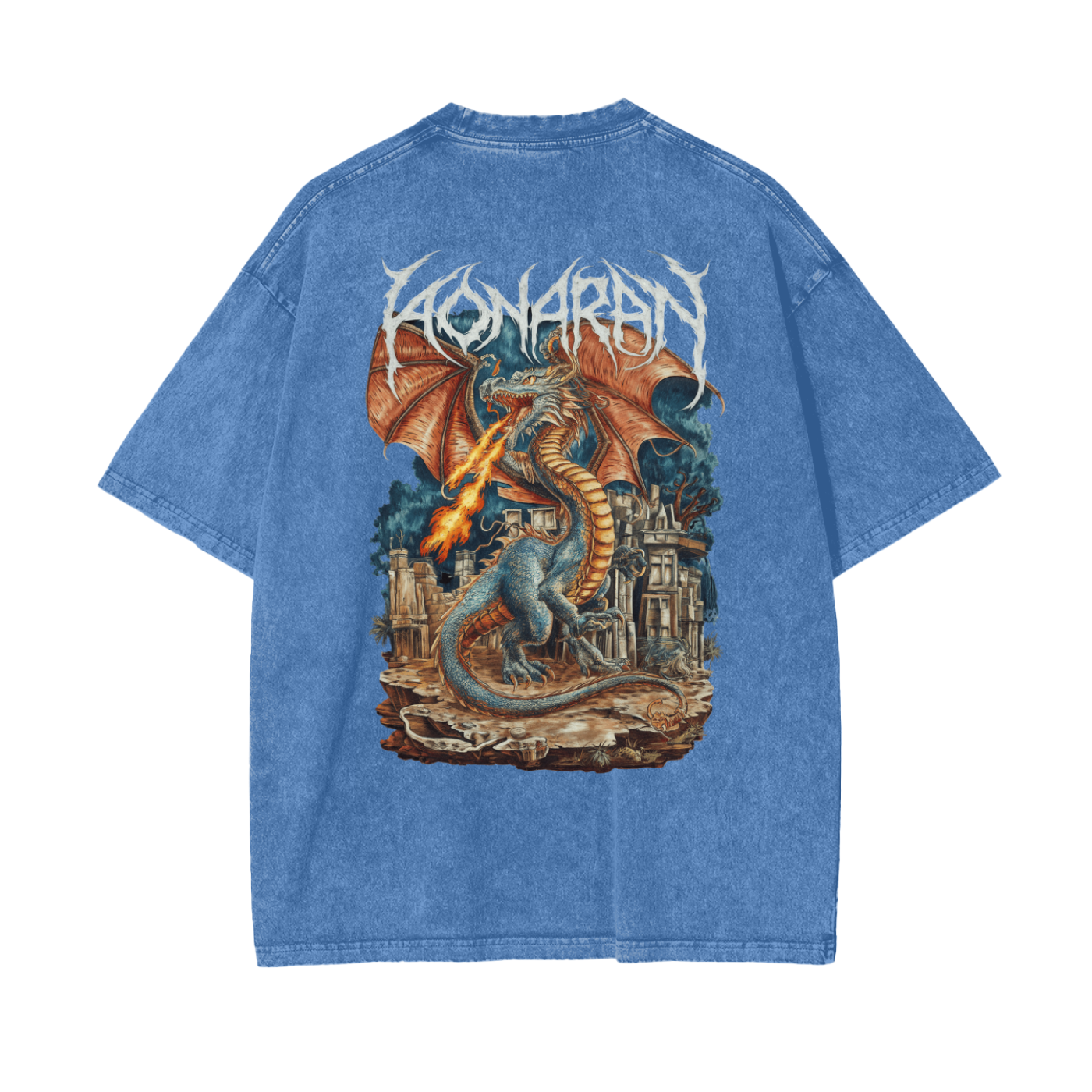 Aonaran Reversed Oversize Snow Washed T-Shirt