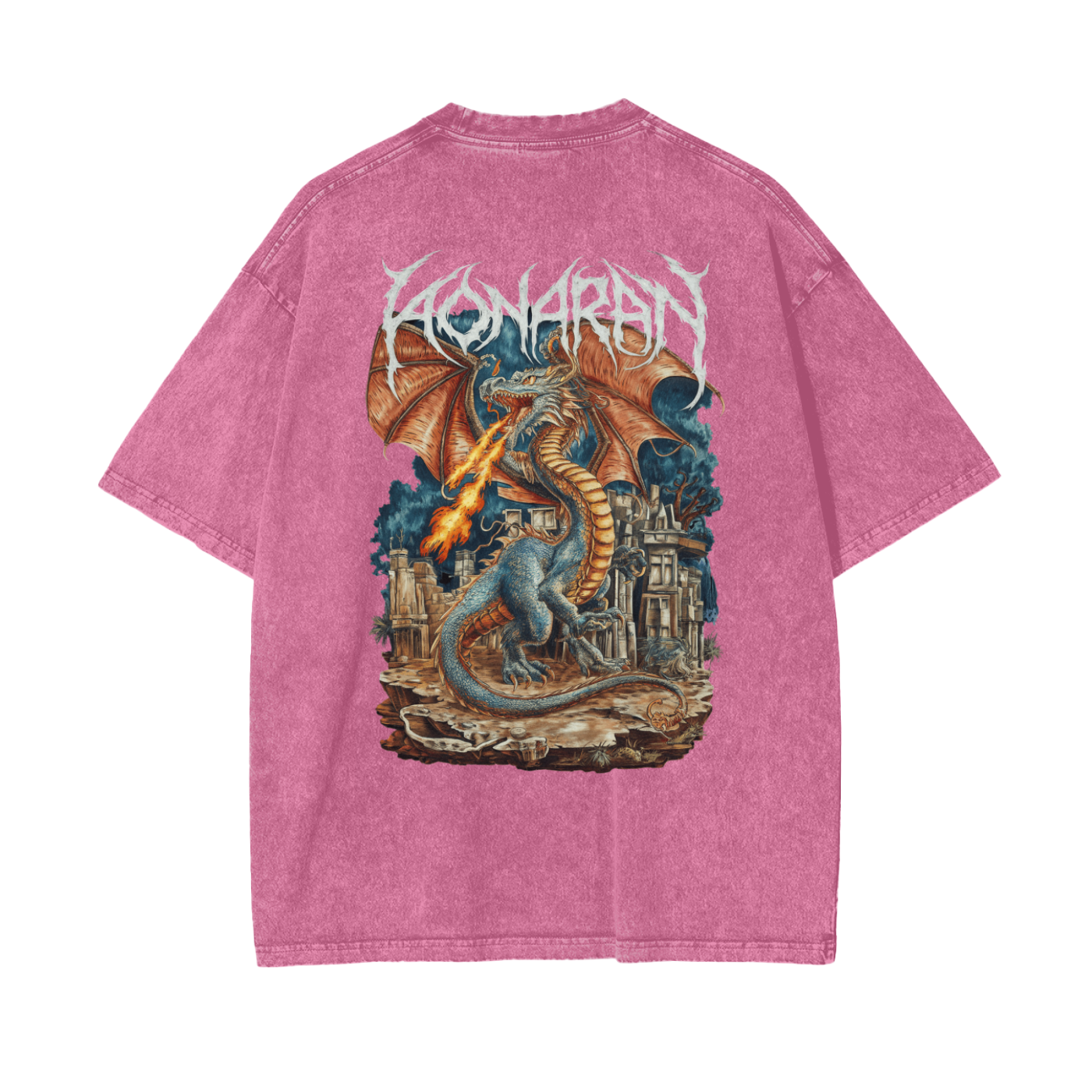Aonaran Reversed Oversize Snow Washed T-Shirt