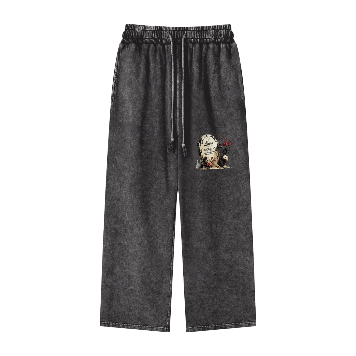 Laina Acid Wash Straight Leg Pants