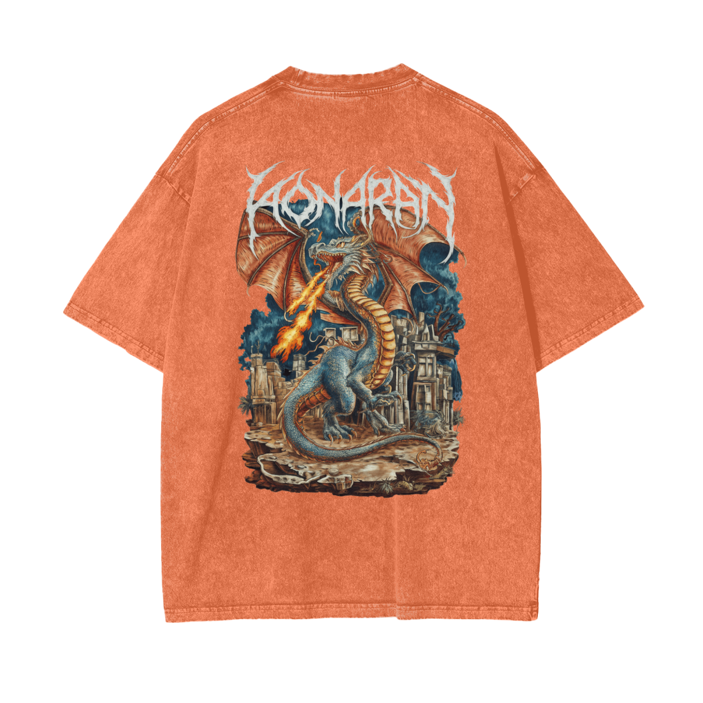 Aonaran Reversed Oversize Snow Washed T-Shirt