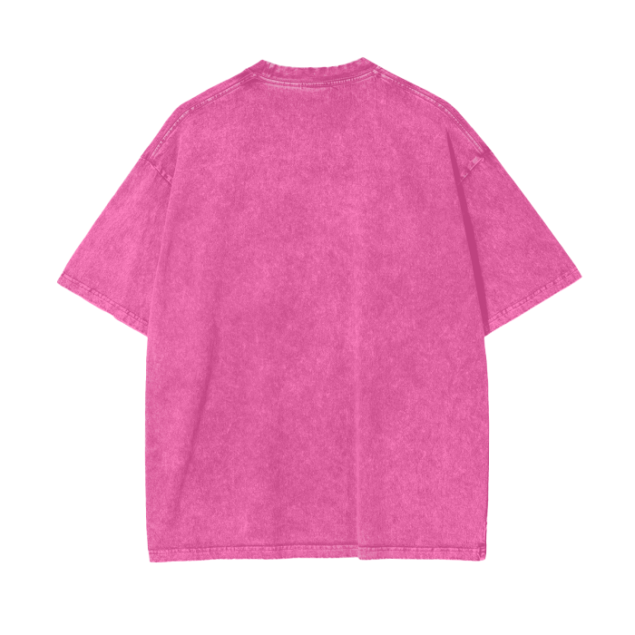 Aonaran Graphic Acid Wash Oversize T-Shirt