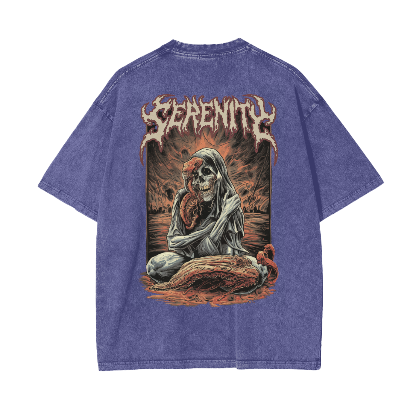 Aonaran Reversed Oversize Snow Washed T-Shirt