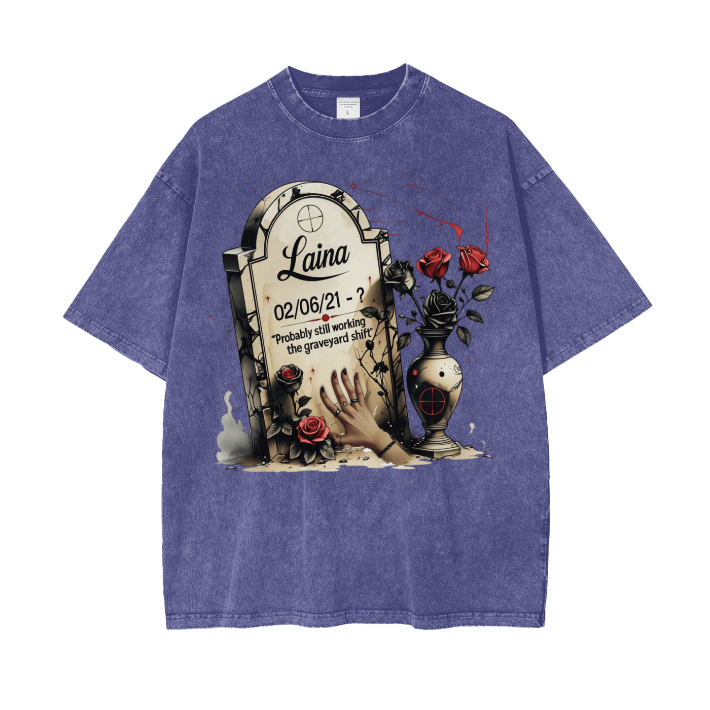 Laina Oversize Snow Washed T-Shirt