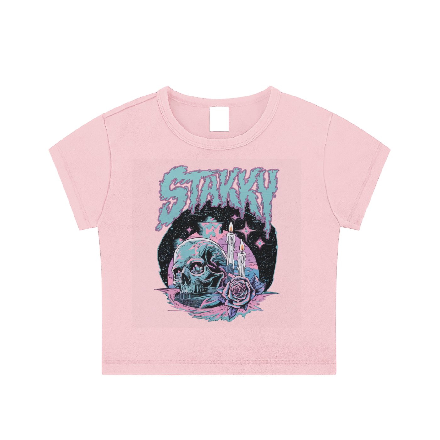 Stakky Snow Washed Crop Top