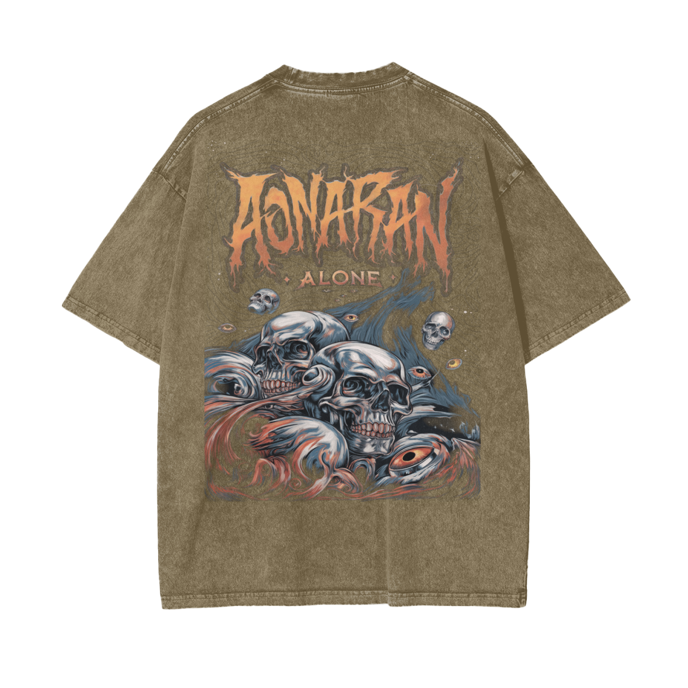 Aonaran Reversed Oversize Snow Washed T-Shirt