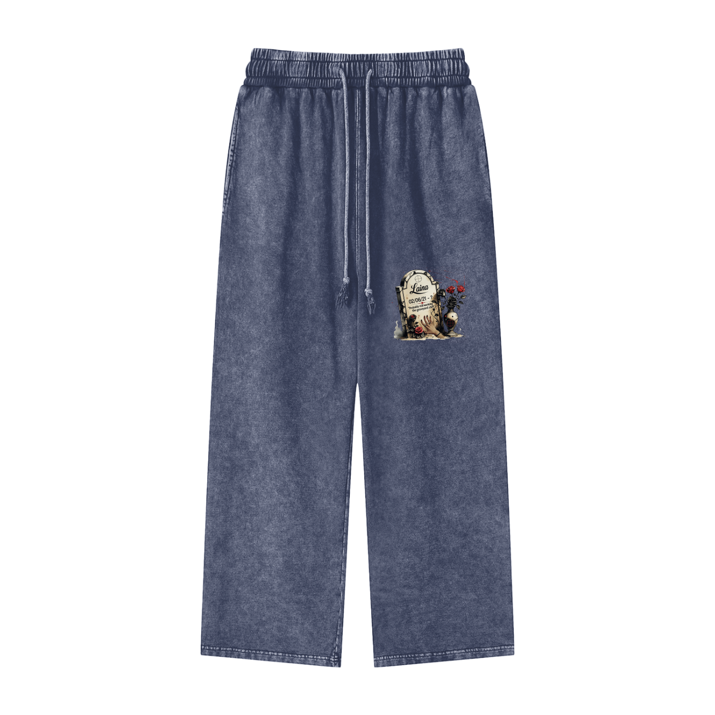 Laina Acid Wash Straight Leg Pants