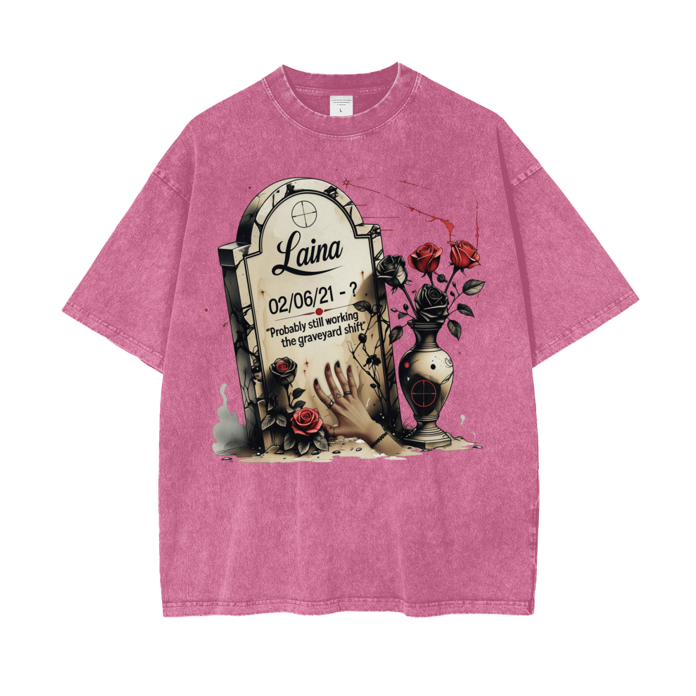 Laina Oversize Snow Washed T-Shirt