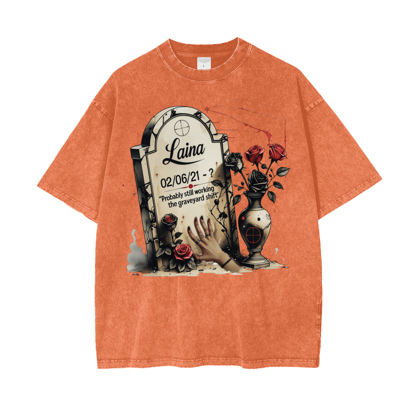 Laina Oversize Snow Washed T-Shirt