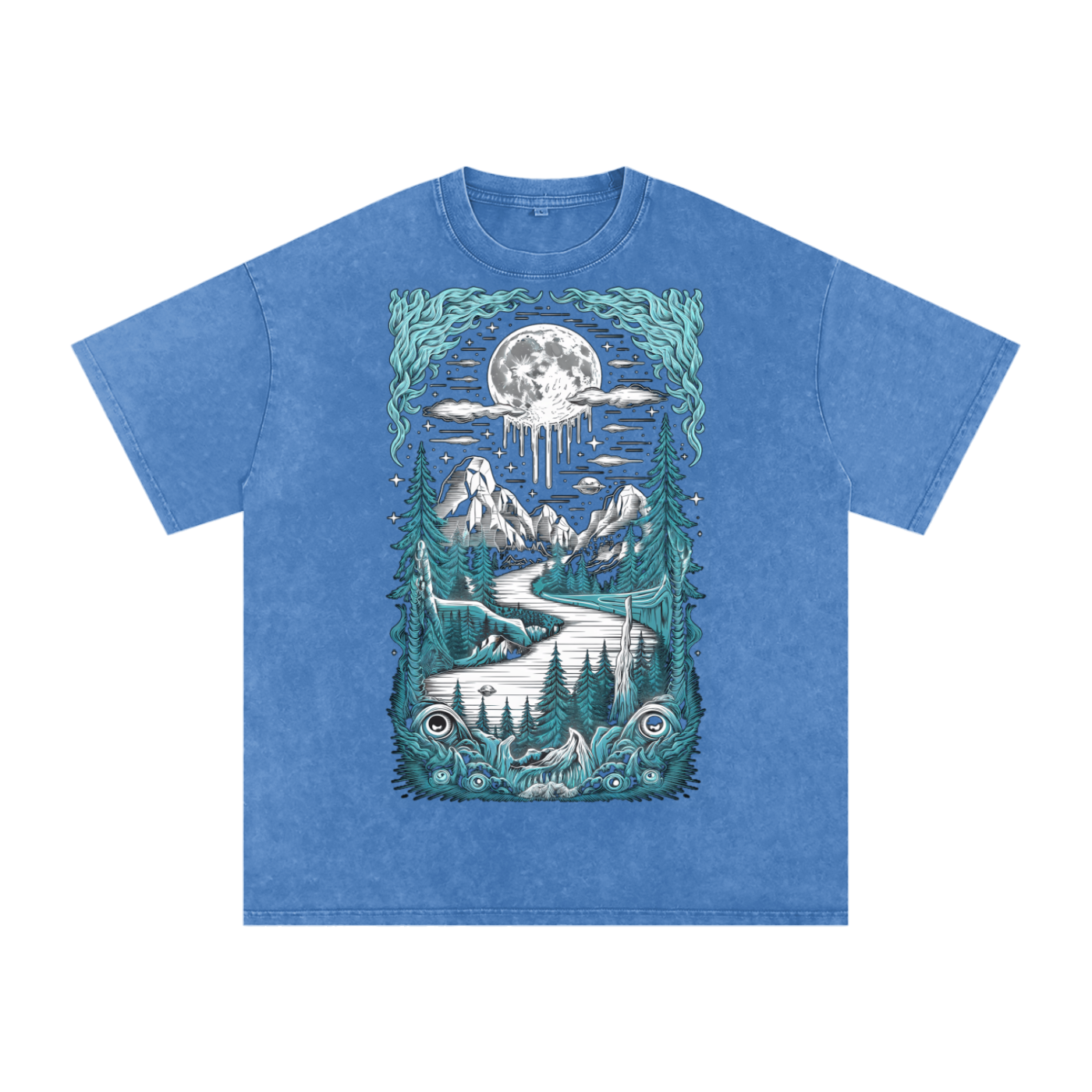 Aonaran Acid Wash Oversize T-Shirt