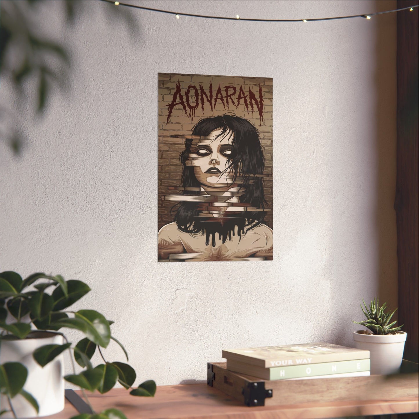 Aonaran Glitch Matte Vertical Poster
