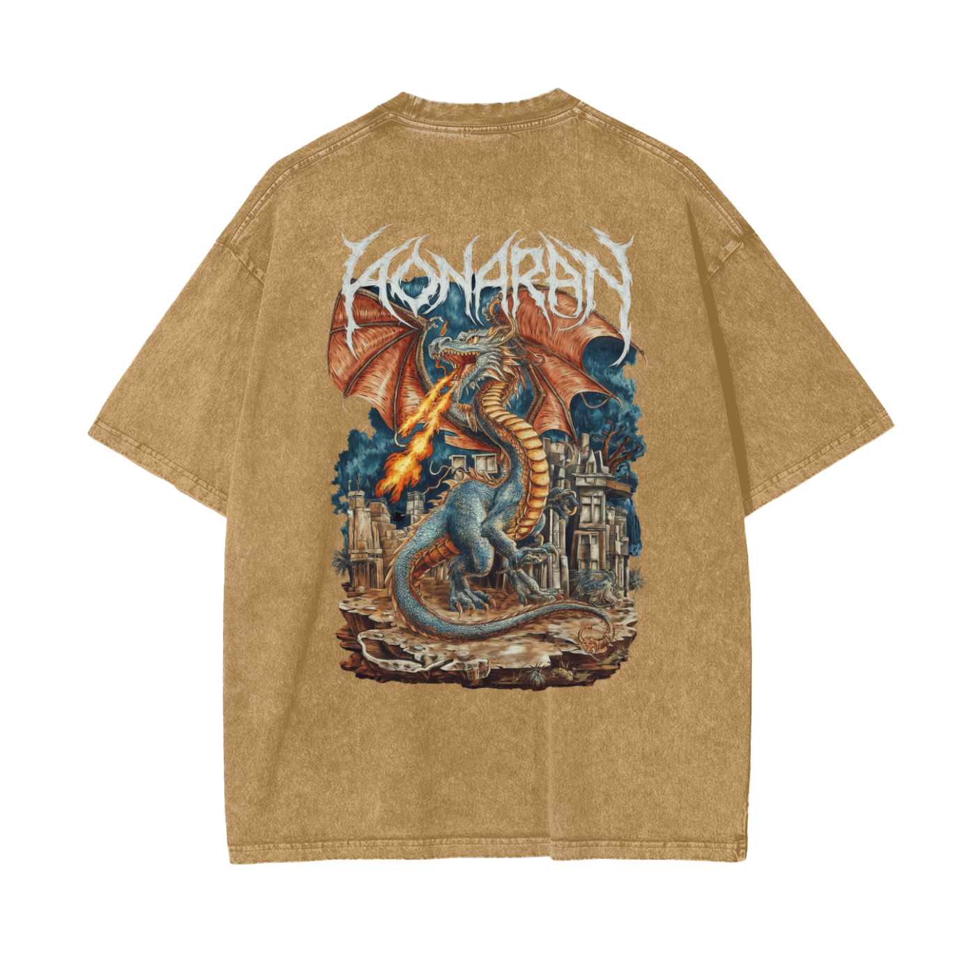Aonaran Reversed Oversize Snow Washed T-Shirt