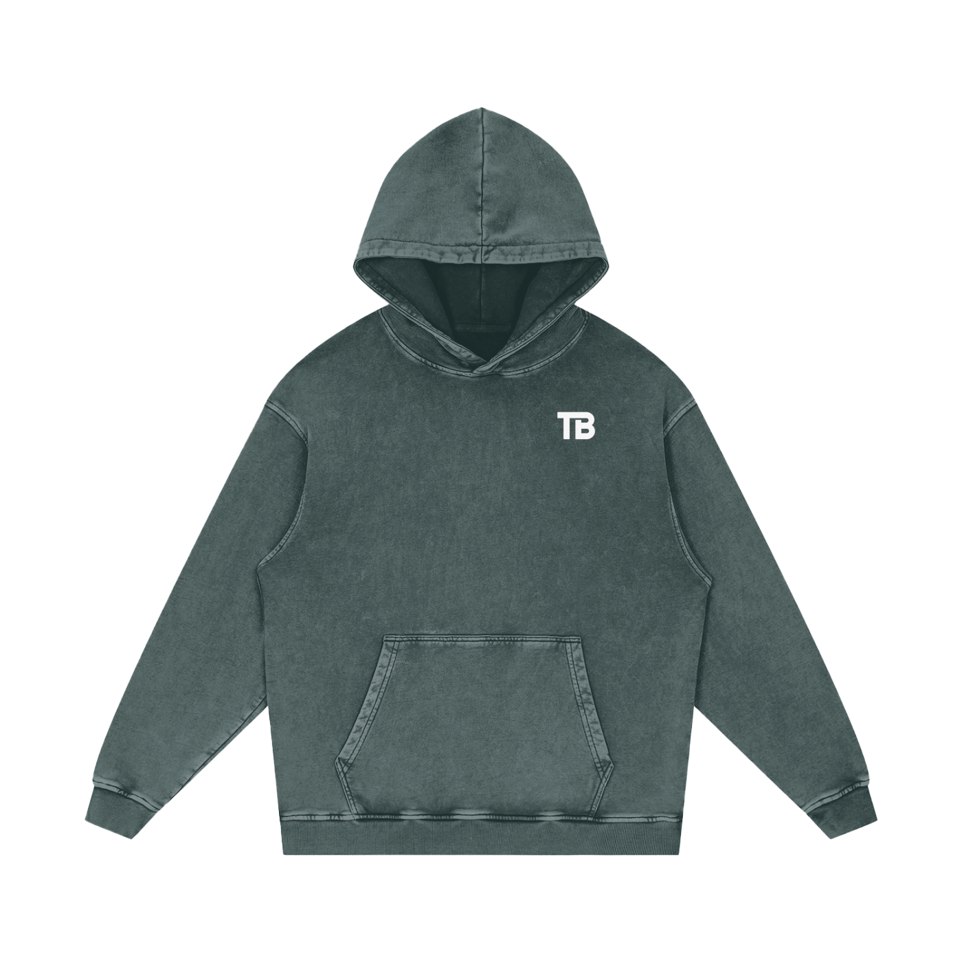 ThunderBuddies Acid Wash Oversize Hoodie