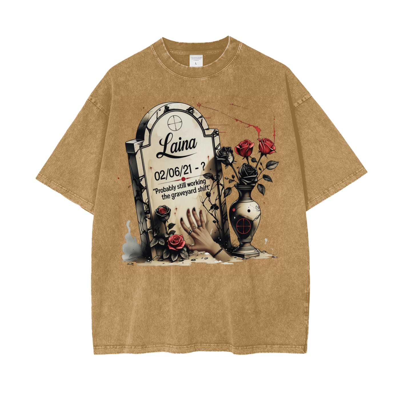Laina Oversize Snow Washed T-Shirt