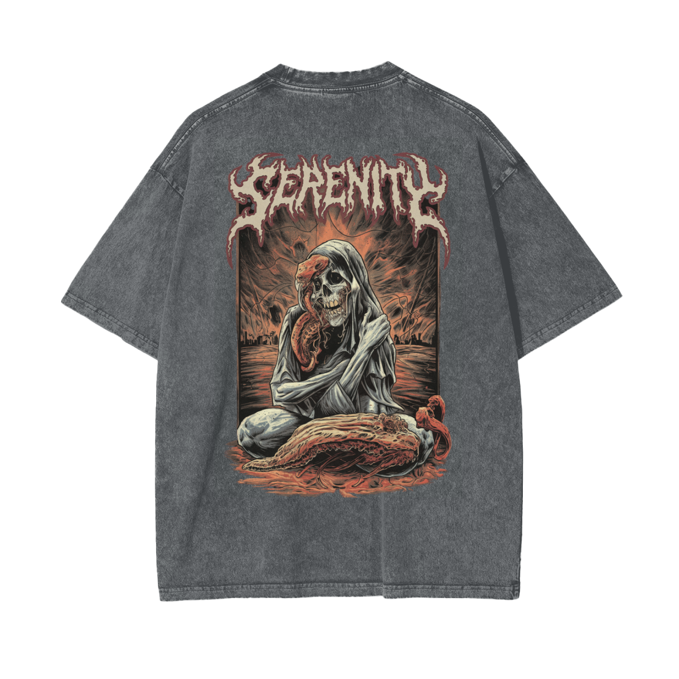 Aonaran Reversed Oversize Snow Washed T-Shirt