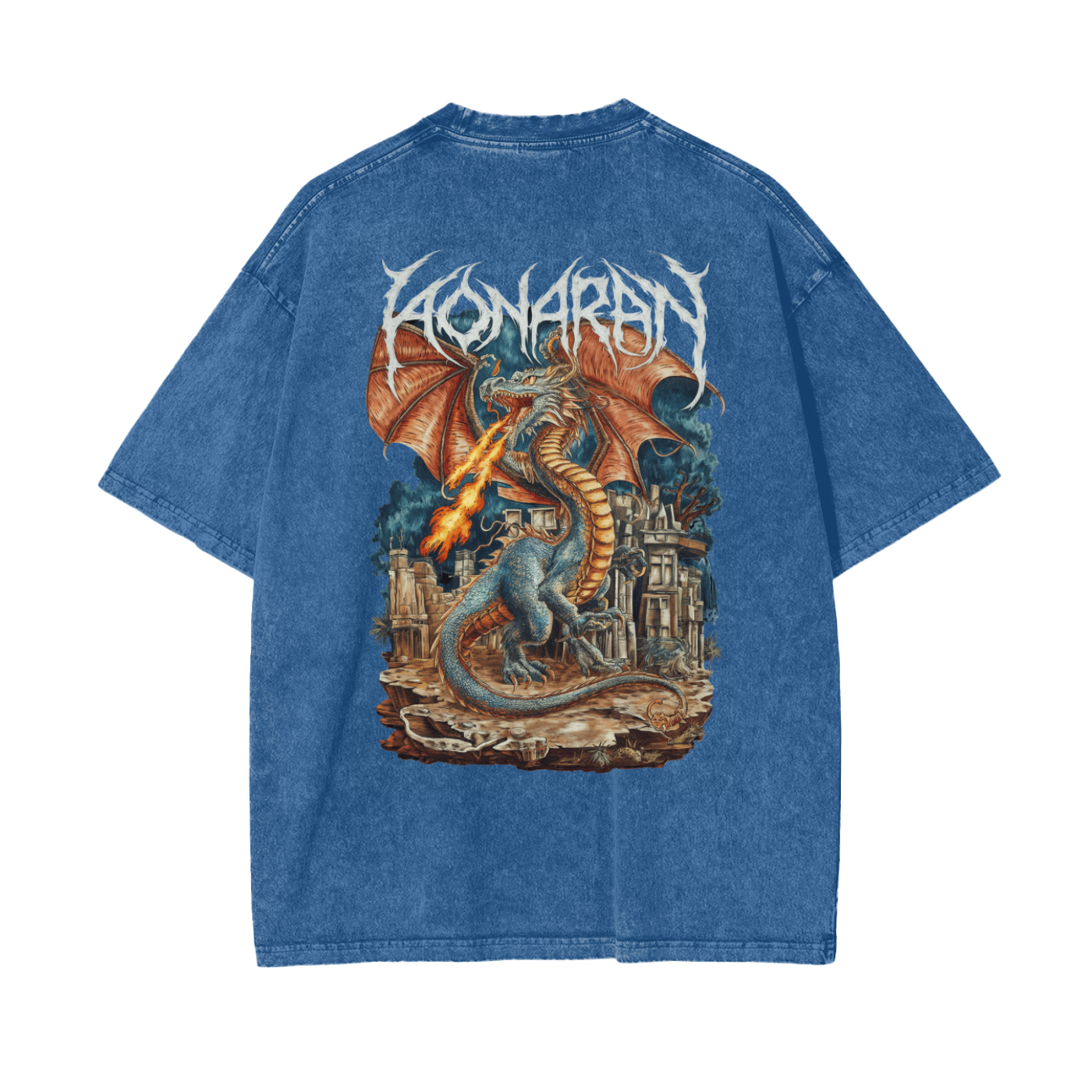 Aonaran Reversed Oversize Snow Washed T-Shirt