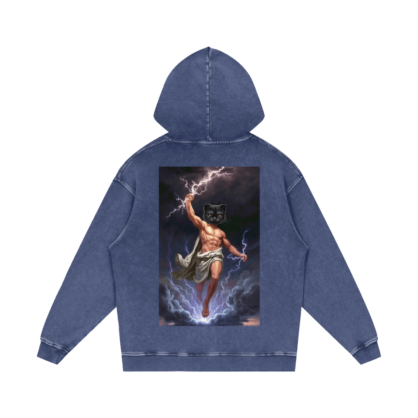 ThunderBuddies Acid Wash Oversize Hoodie