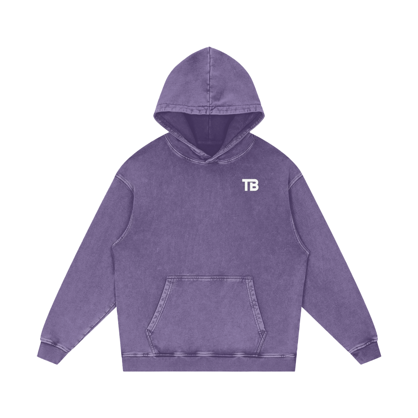 ThunderBuddies Acid Wash Oversize Hoodie
