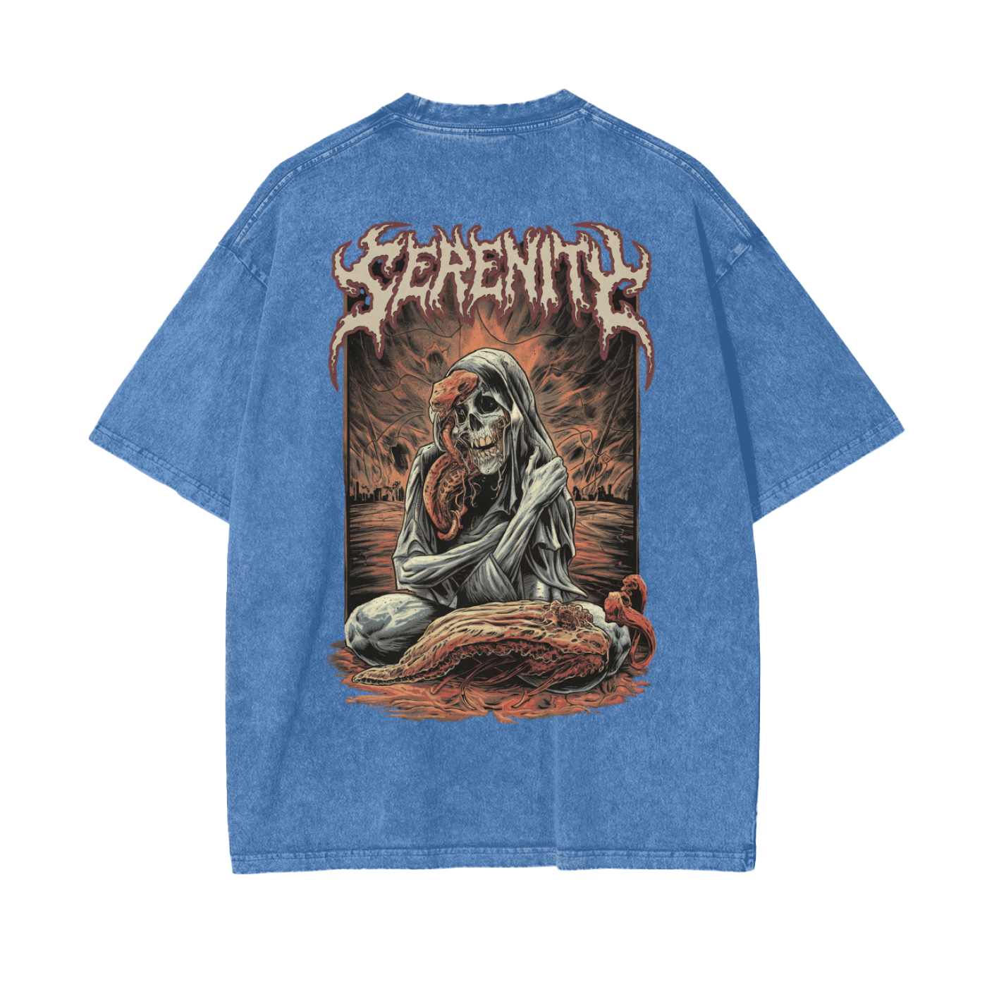 Aonaran Reversed Oversize Snow Washed T-Shirt