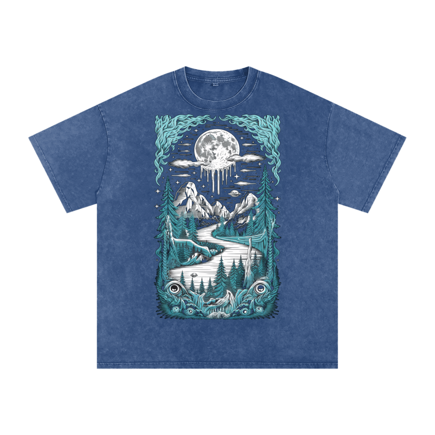 Aonaran Acid Wash Oversize T-Shirt