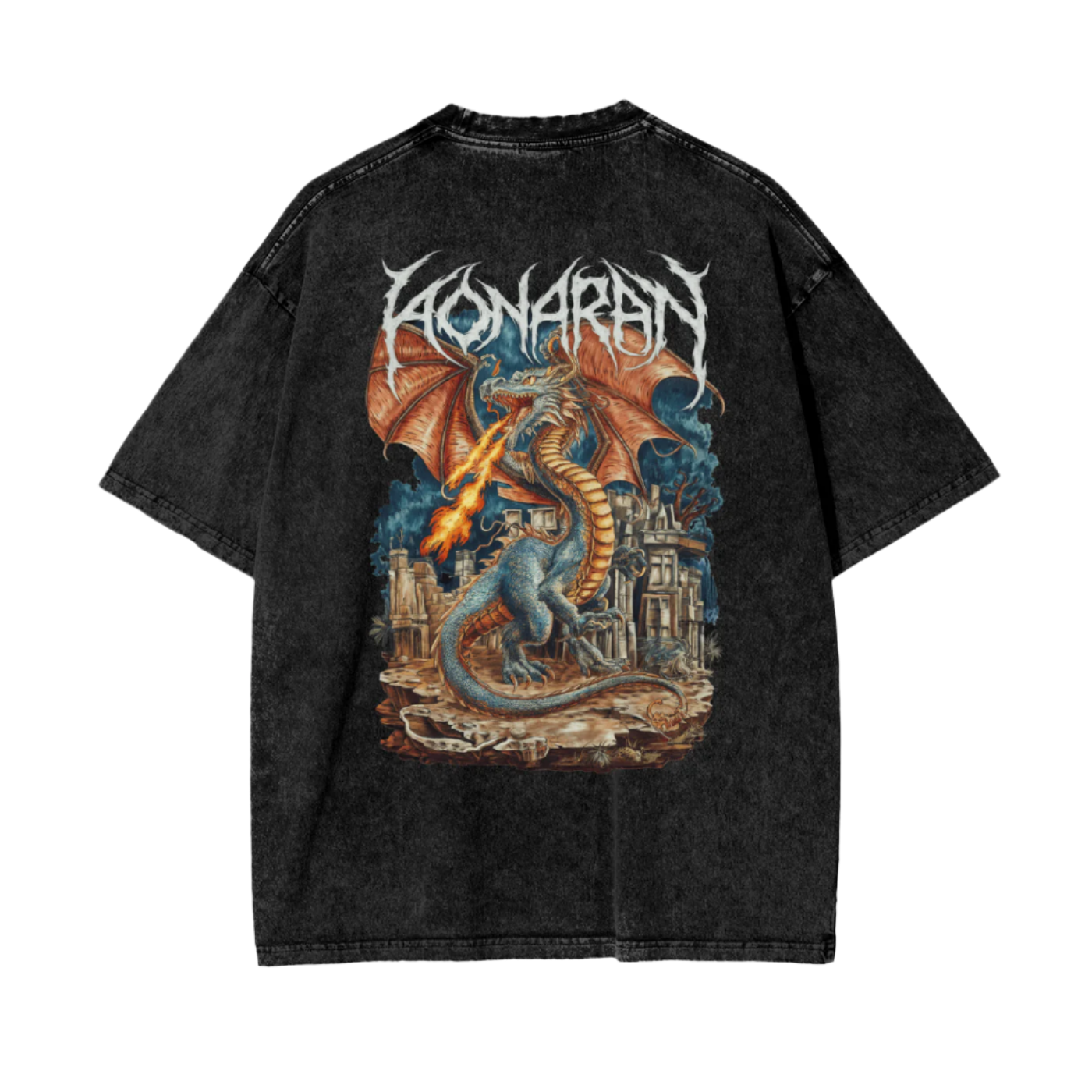 Aonaran Reversed Oversize Snow Washed T-Shirt