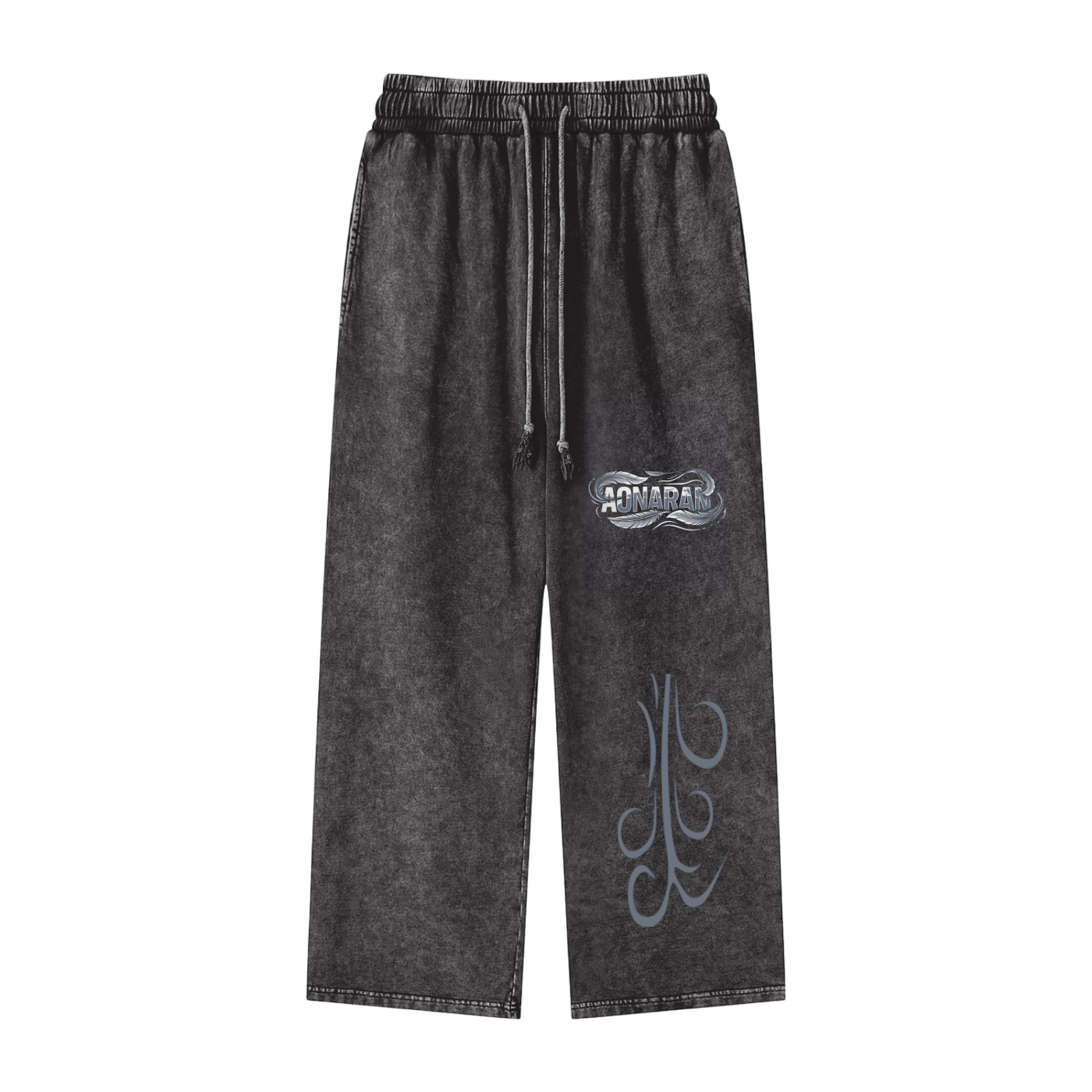 Aonaran Elementals Acid Wash Straight Leg Pants