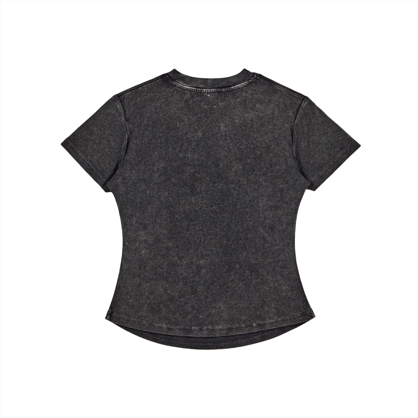 Aonaran Ace Vintaged-Wash Bodycon Cotton T-Shirt