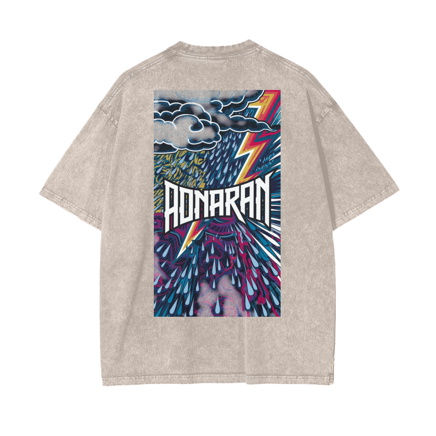 Aonaran Reversed Oversize Snow Washed T-Shirt