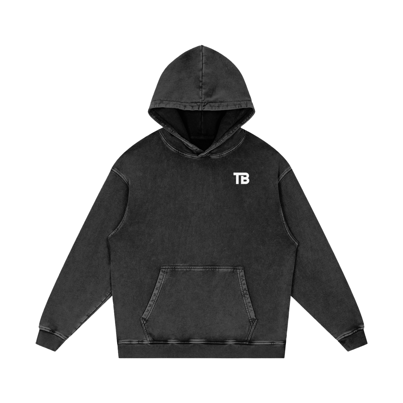 ThunderBuddies Acid Wash Oversize Hoodie