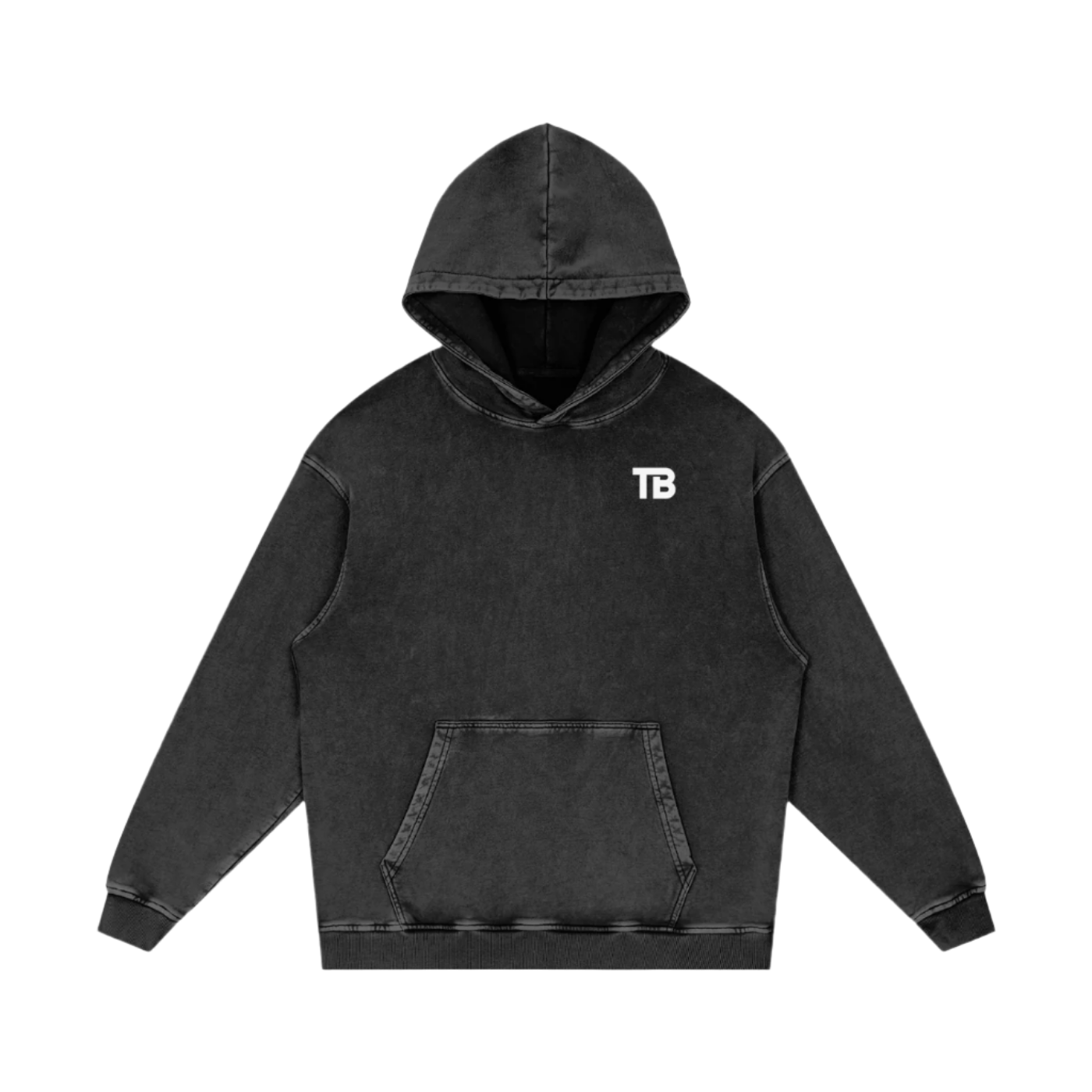 ThunderBuddies Acid Wash Oversize Hoodie