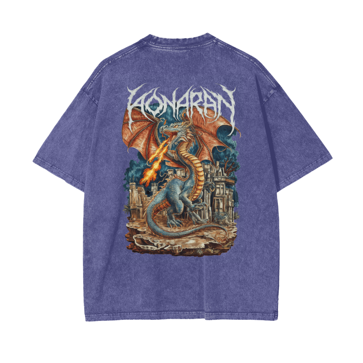 Aonaran Reversed Oversize Snow Washed T-Shirt