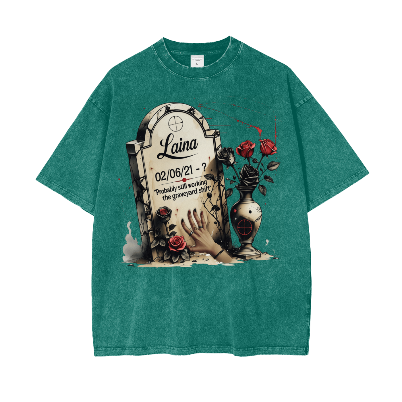 Laina Oversize Snow Washed T-Shirt