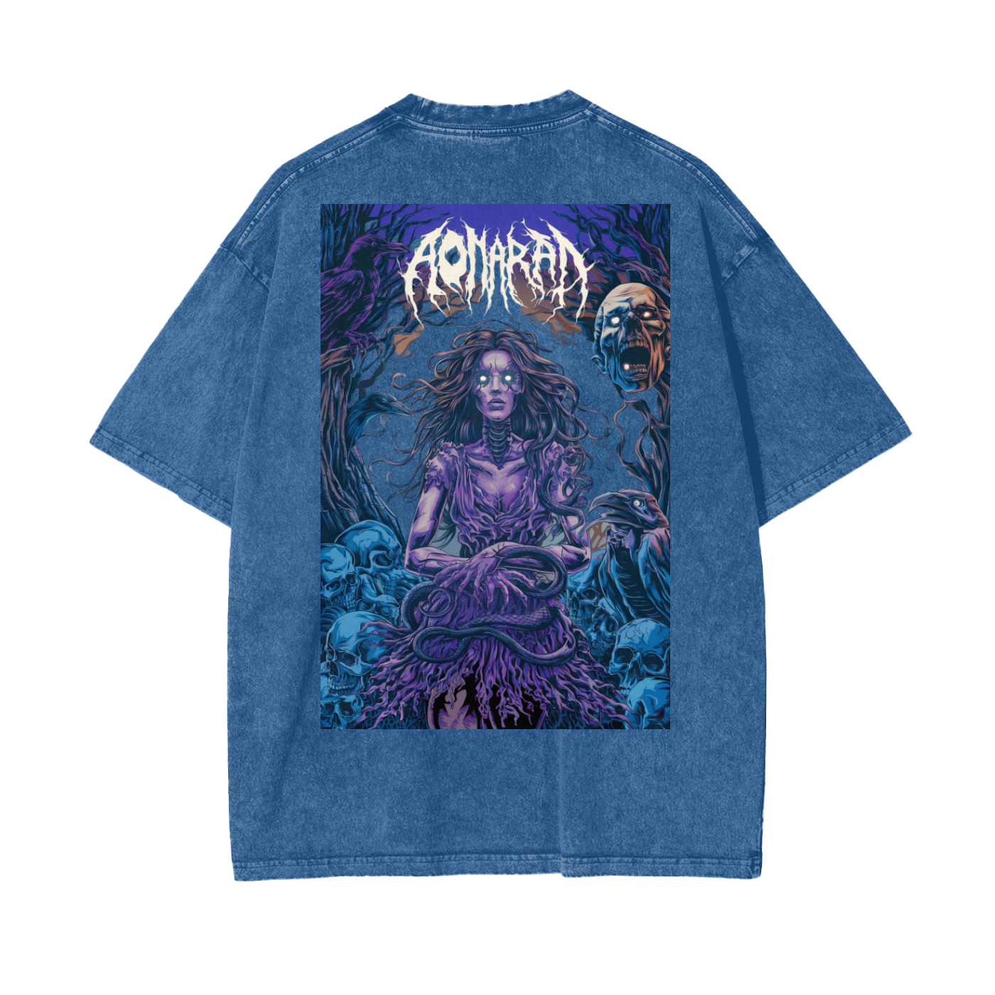 Aonaran Reversed Oversize Snow Washed T-Shirt