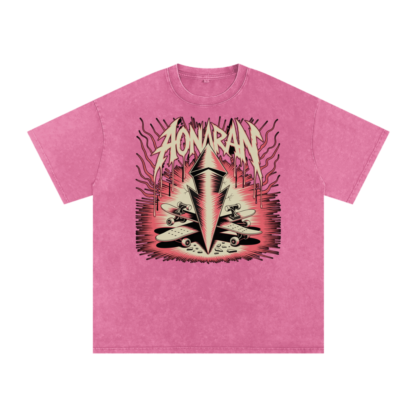Aonaran Acid Wash Oversize T-Shirt