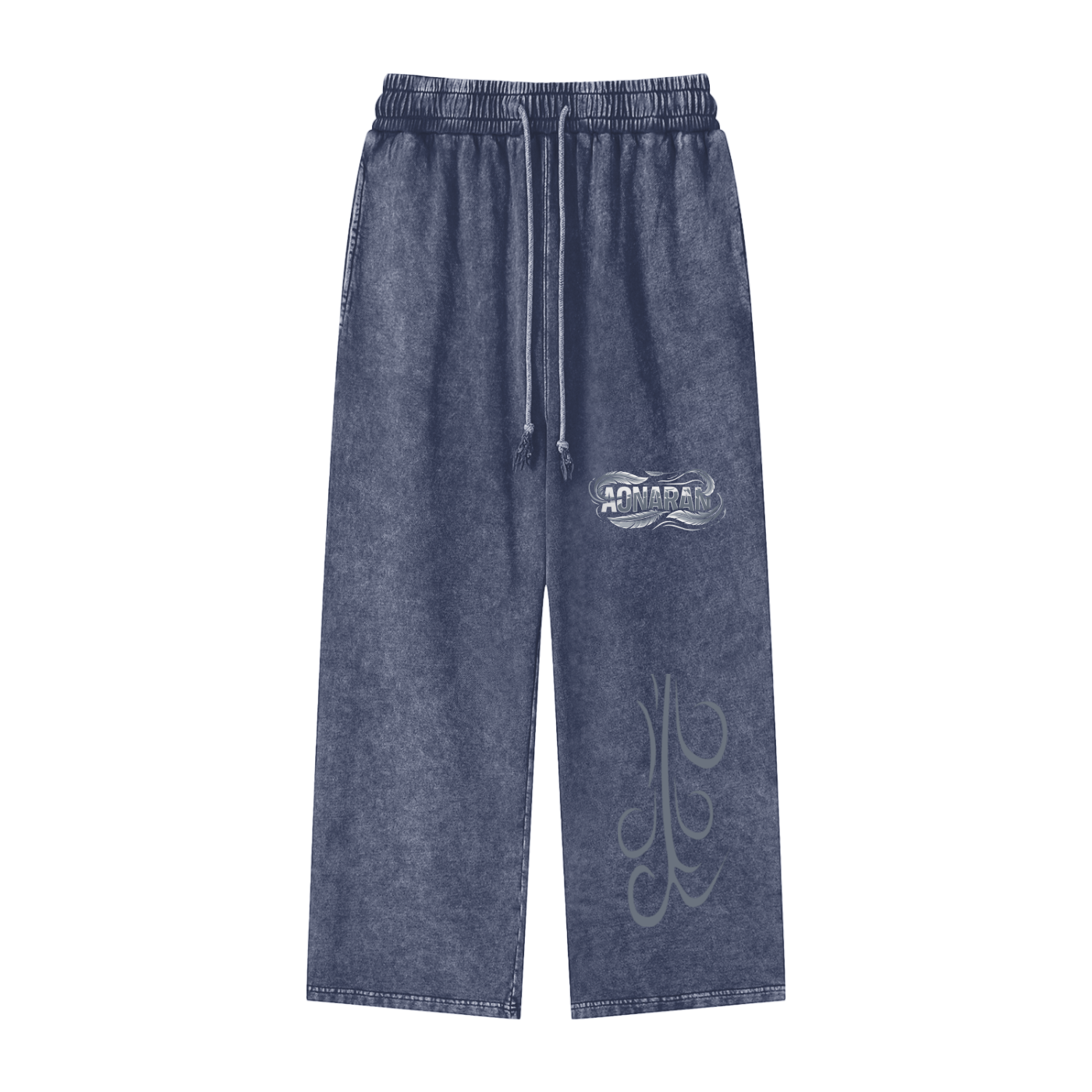 Aonaran Elementals Acid Wash Straight Leg Pants
