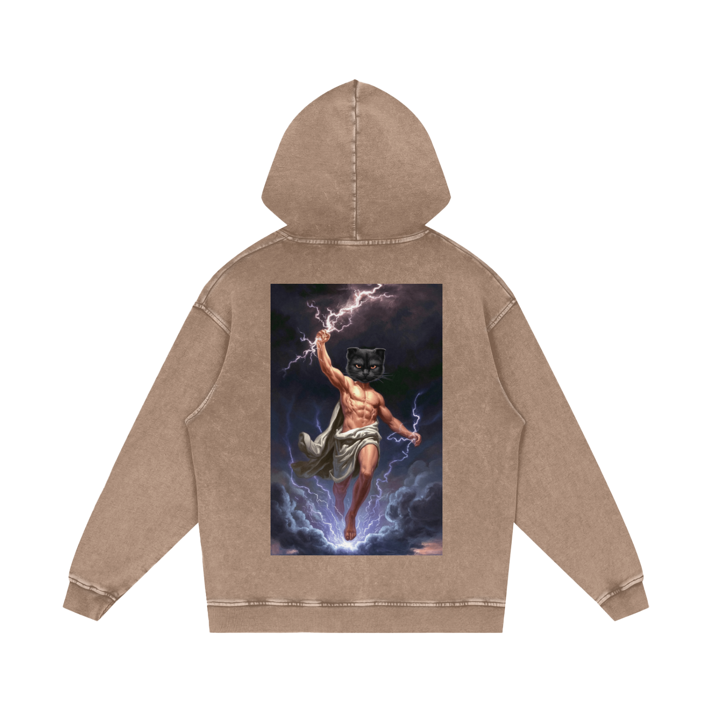 ThunderBuddies Acid Wash Oversize Hoodie