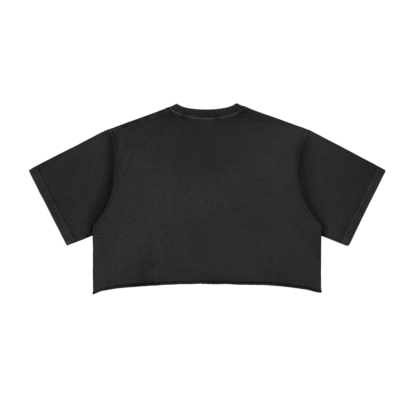 Aonaran GamerX Snow Washed Raw Edge Crop Top