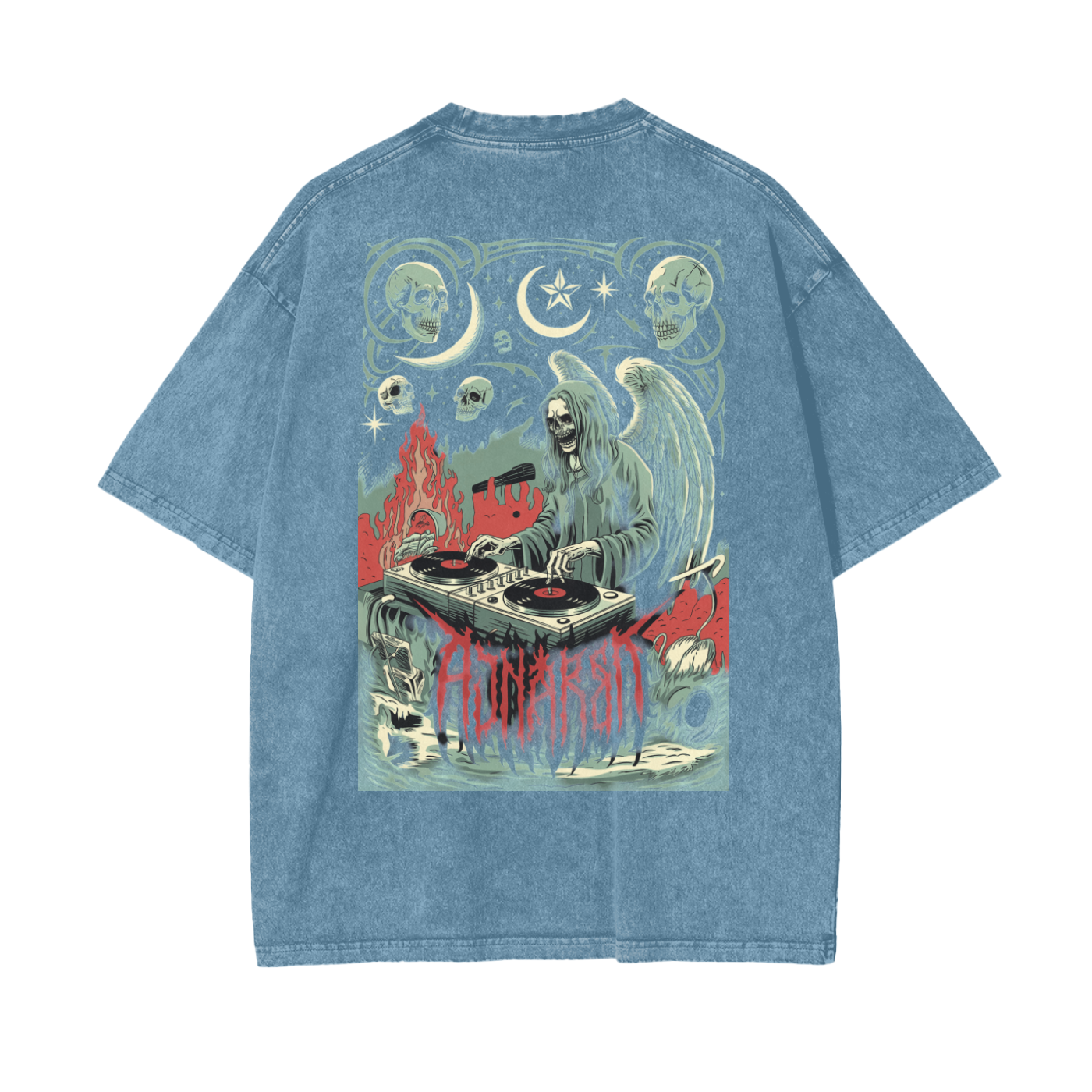Aonaran Reversed Oversize Snow Washed T-Shirt