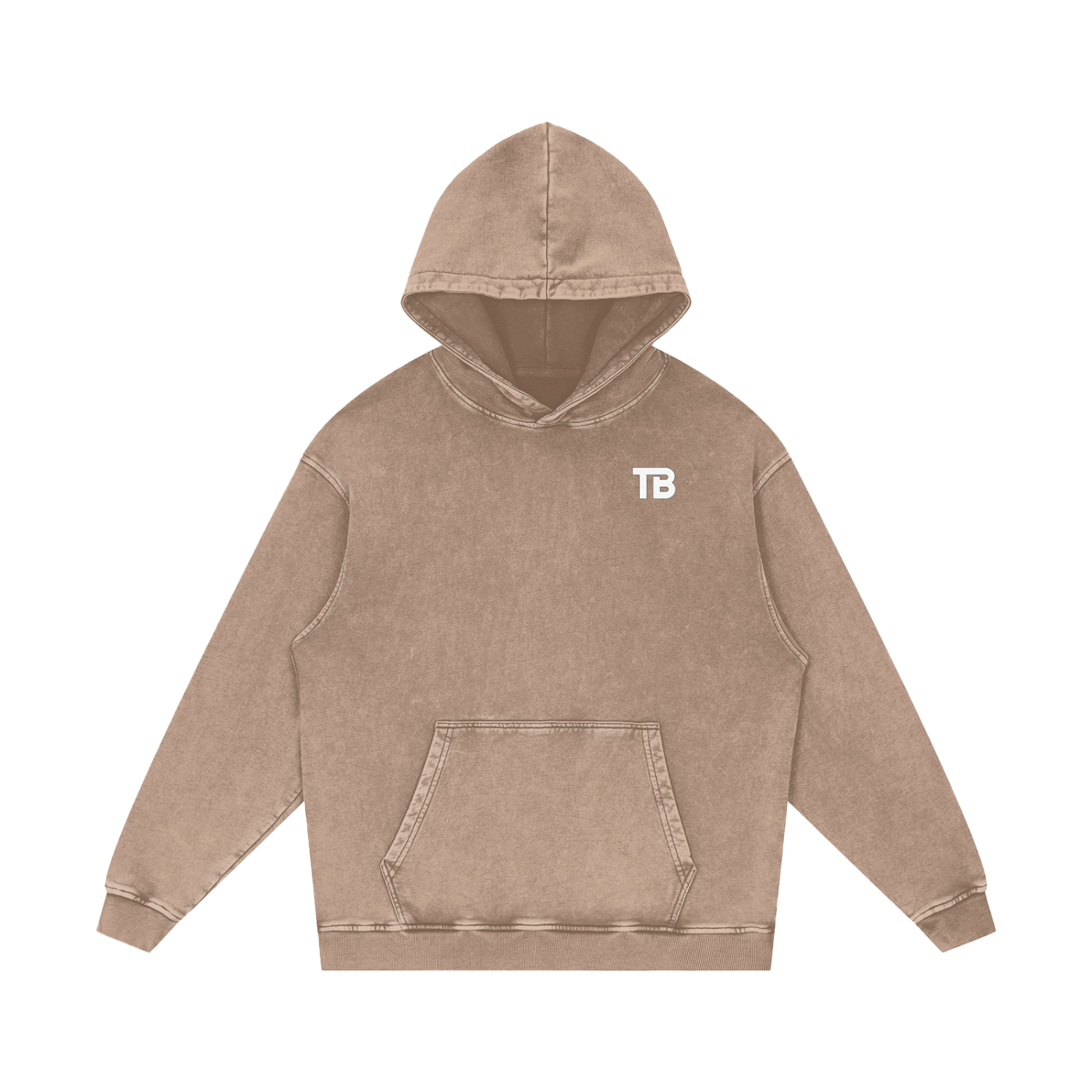 ThunderBuddies Acid Wash Oversize Hoodie
