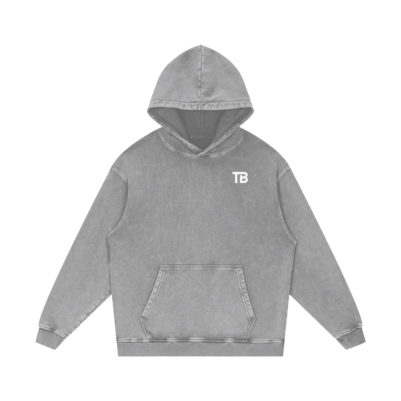 ThunderBuddies Acid Wash Oversize Hoodie