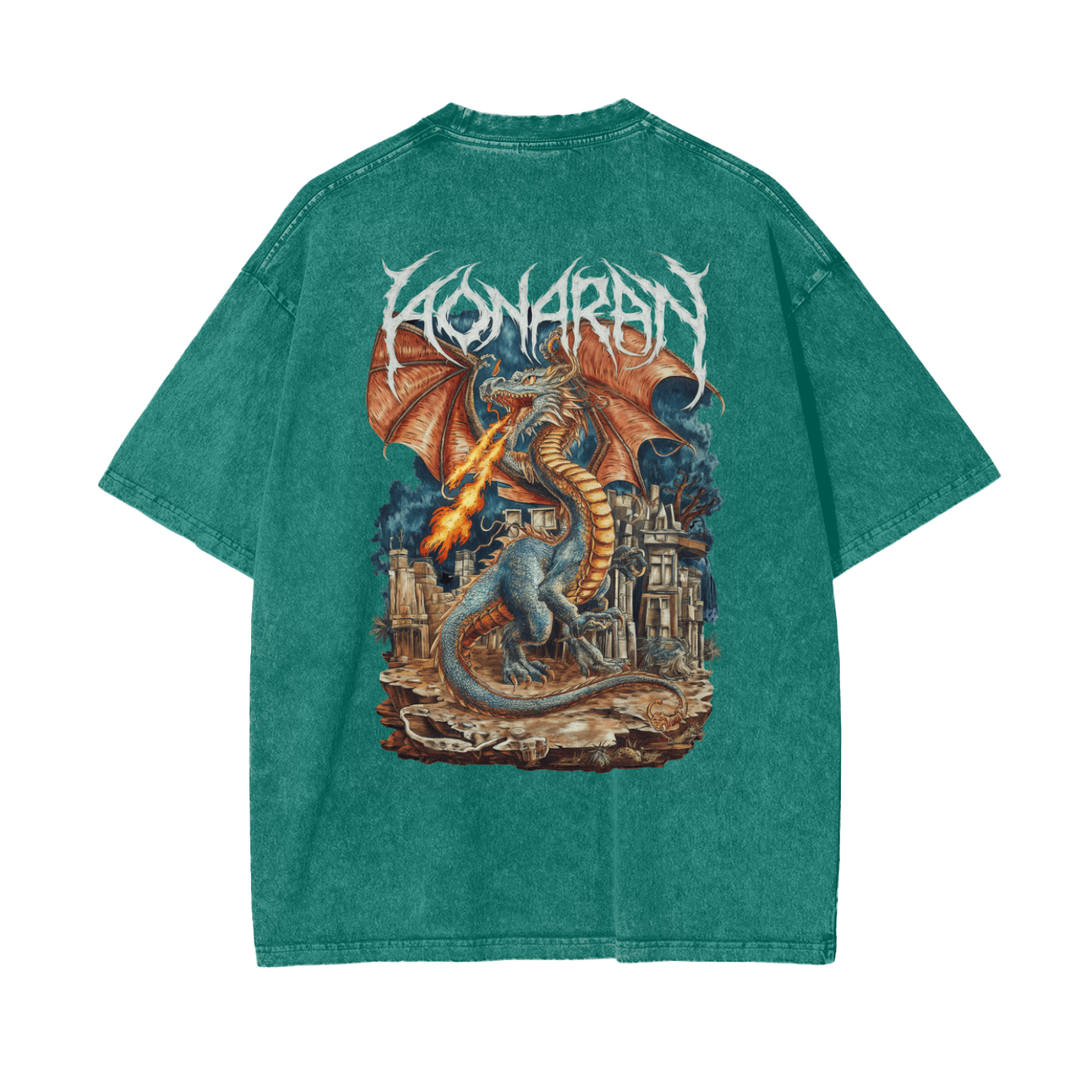 Aonaran Reversed Oversize Snow Washed T-Shirt