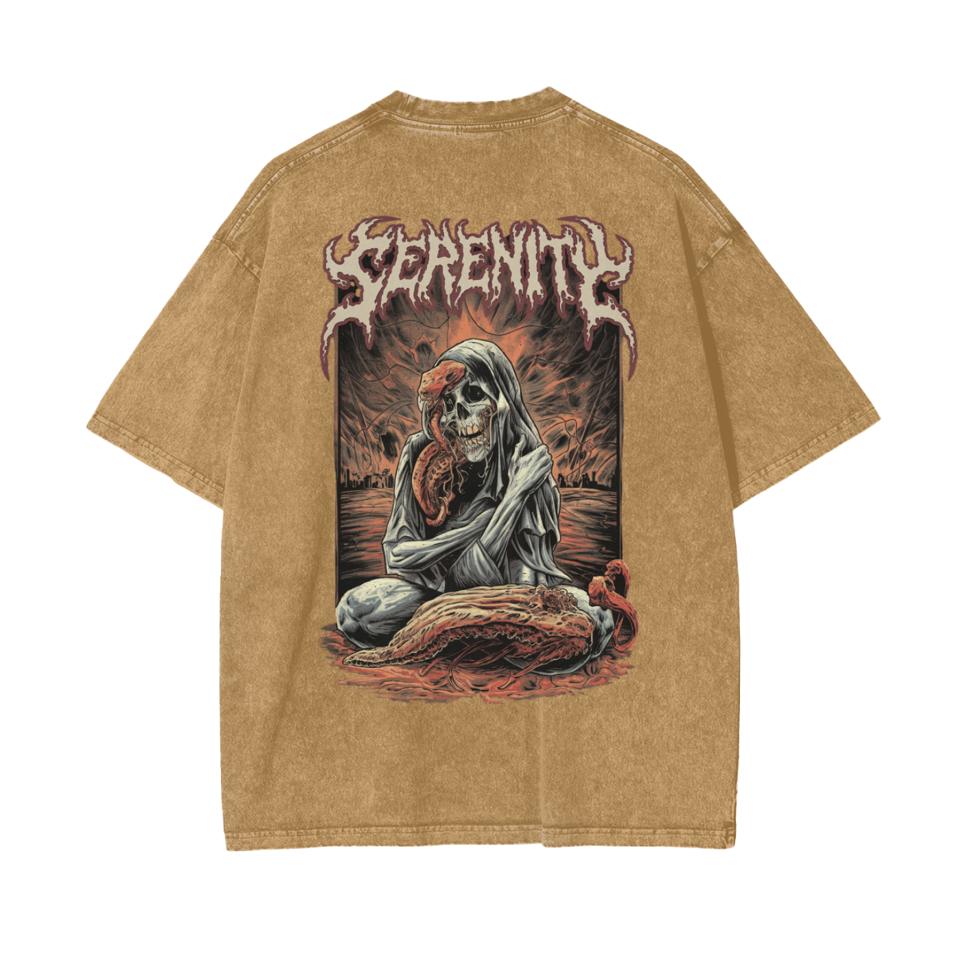 Aonaran Reversed Oversize Snow Washed T-Shirt